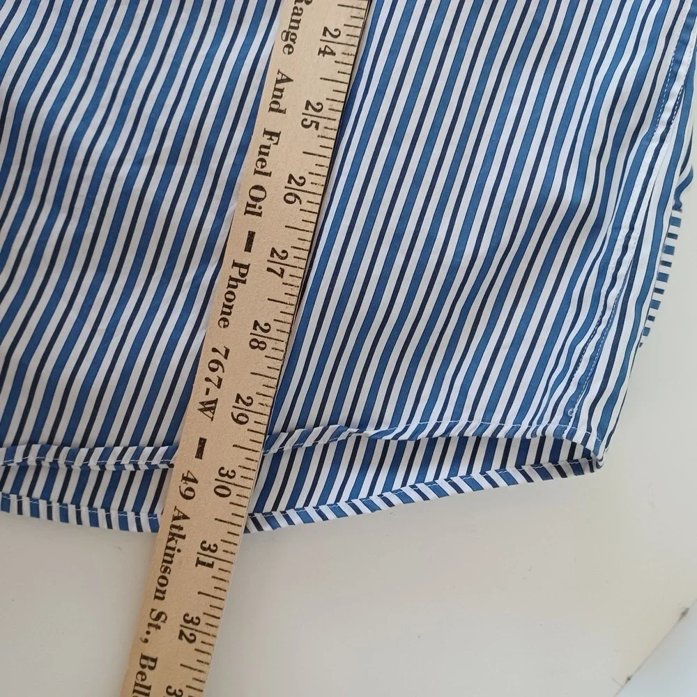 Paul‎ & Shark Shirt Mens XL 45 Blue Yellow Striped Adult Yachting Italy Made